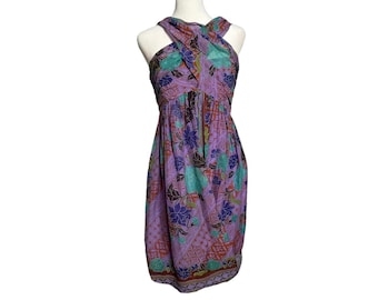 Vintage Nicole Miller Y2K Silk Bubble Dress US Size 8