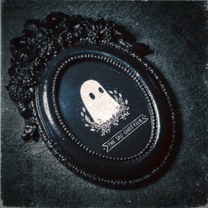Sad Ghost Black Gothic Ornated Mini Frame