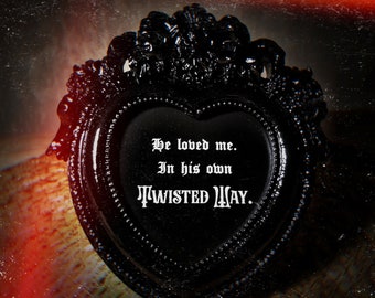 Twisted Love Gothic Ornated Mini Frame