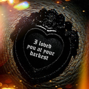 Darkest Hour Black Gothic Ornate Heart Mini Frame (Duties Paid)