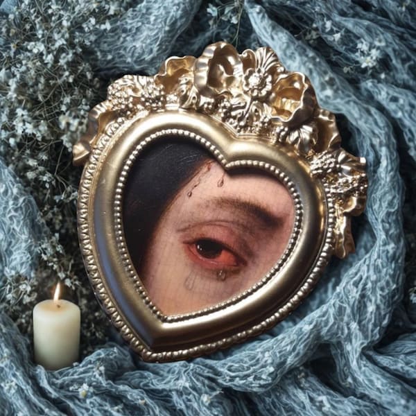 Sorrow Gothic Ornate Gold Mini Frame(Duties Paid)