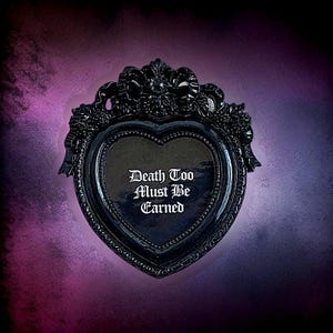Darkly Earnings Gothic Mini Frame
