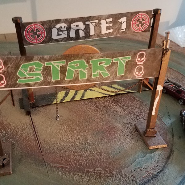 Car-Toons Gate Signs For Gaslands