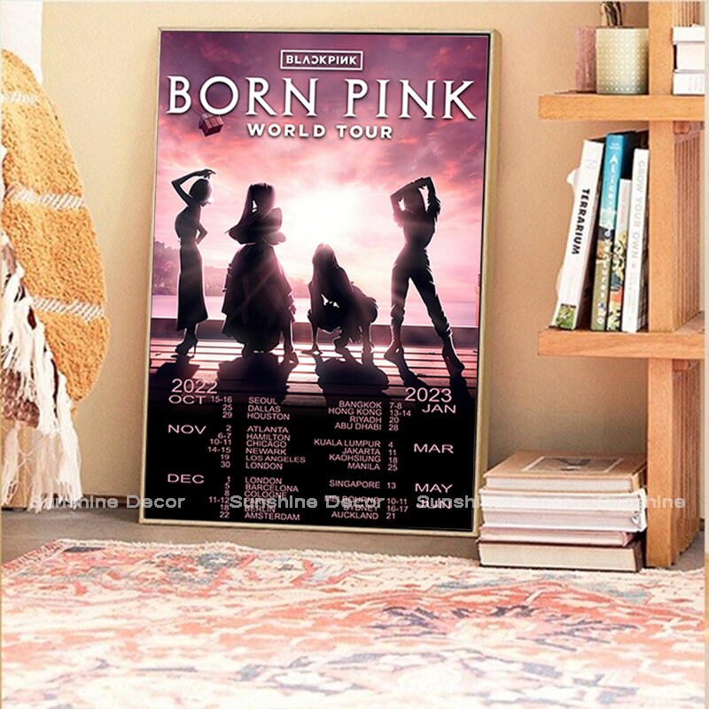 Discover Born Pink World tour Kpop Poster Tour Blackpink Poster