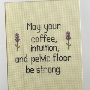 Be Strong Cross Stitch Pattern
