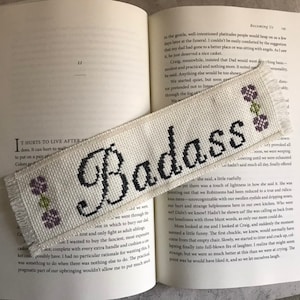 Bada** Cross Stitch Bookmark Pattern