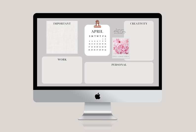 2023 Calendar Desktop Organizer 270 Folder Covers for Mac Etsy