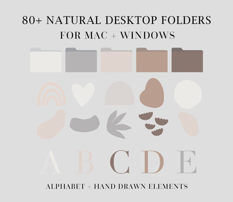 2023 Calendar Desktop Organizer 270 Folder Covers for Mac Etsy