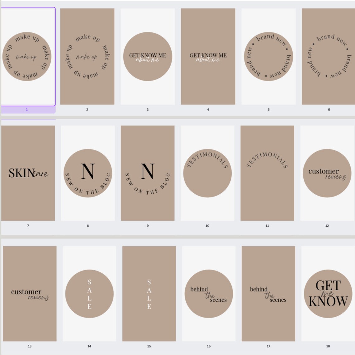 DIY Editable Instagram Higlight Covers for Business Owners - Etsy