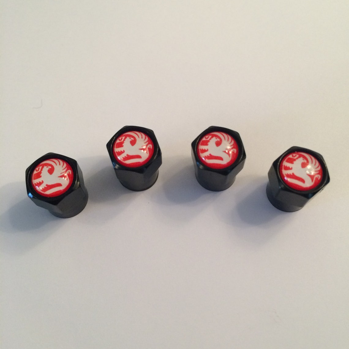 Vauxhall Red Universal Dust Valve Caps Set of 4 with Inner Etsy