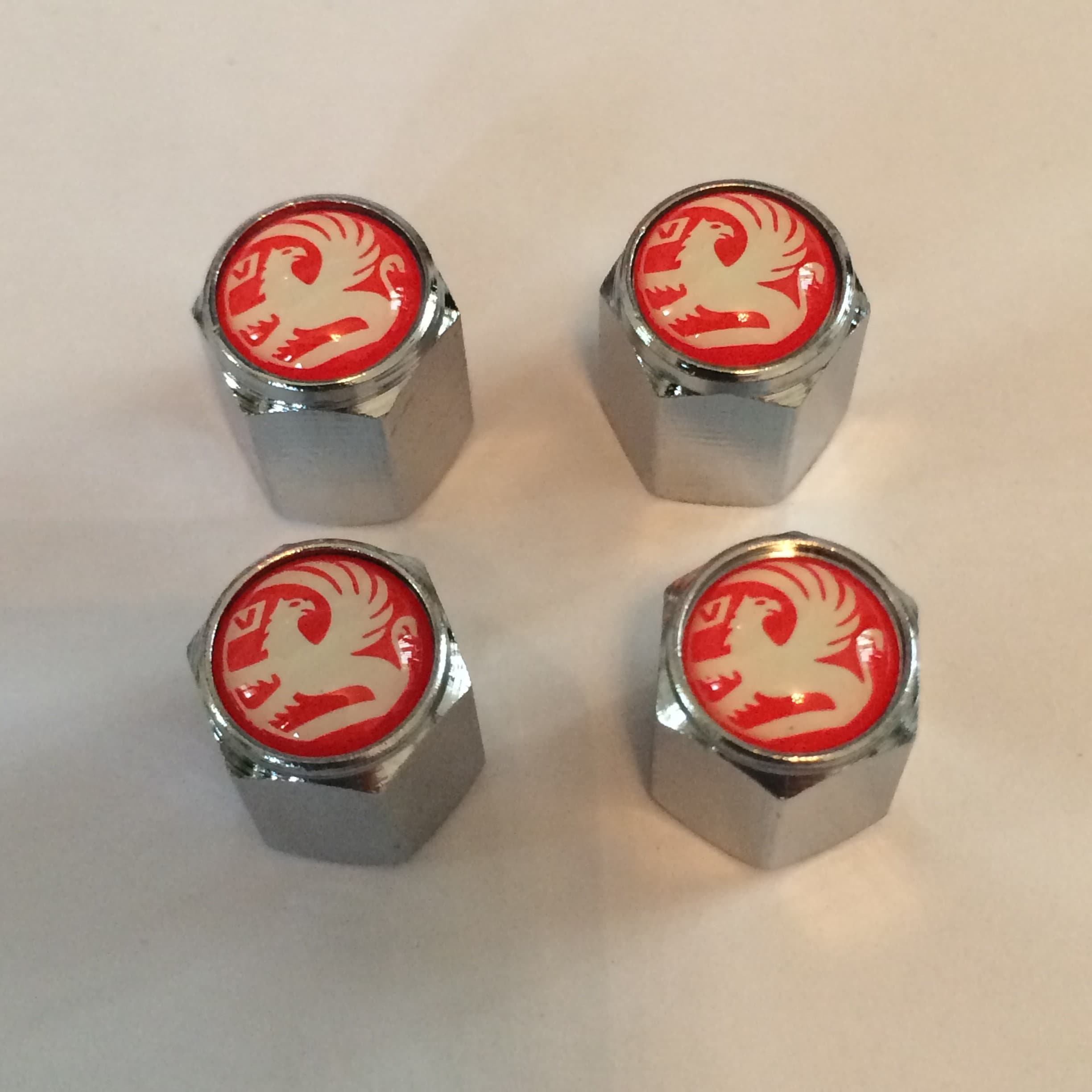Vauxhall Red Logo Universal Dust Valve Caps Set of 4 with Etsy