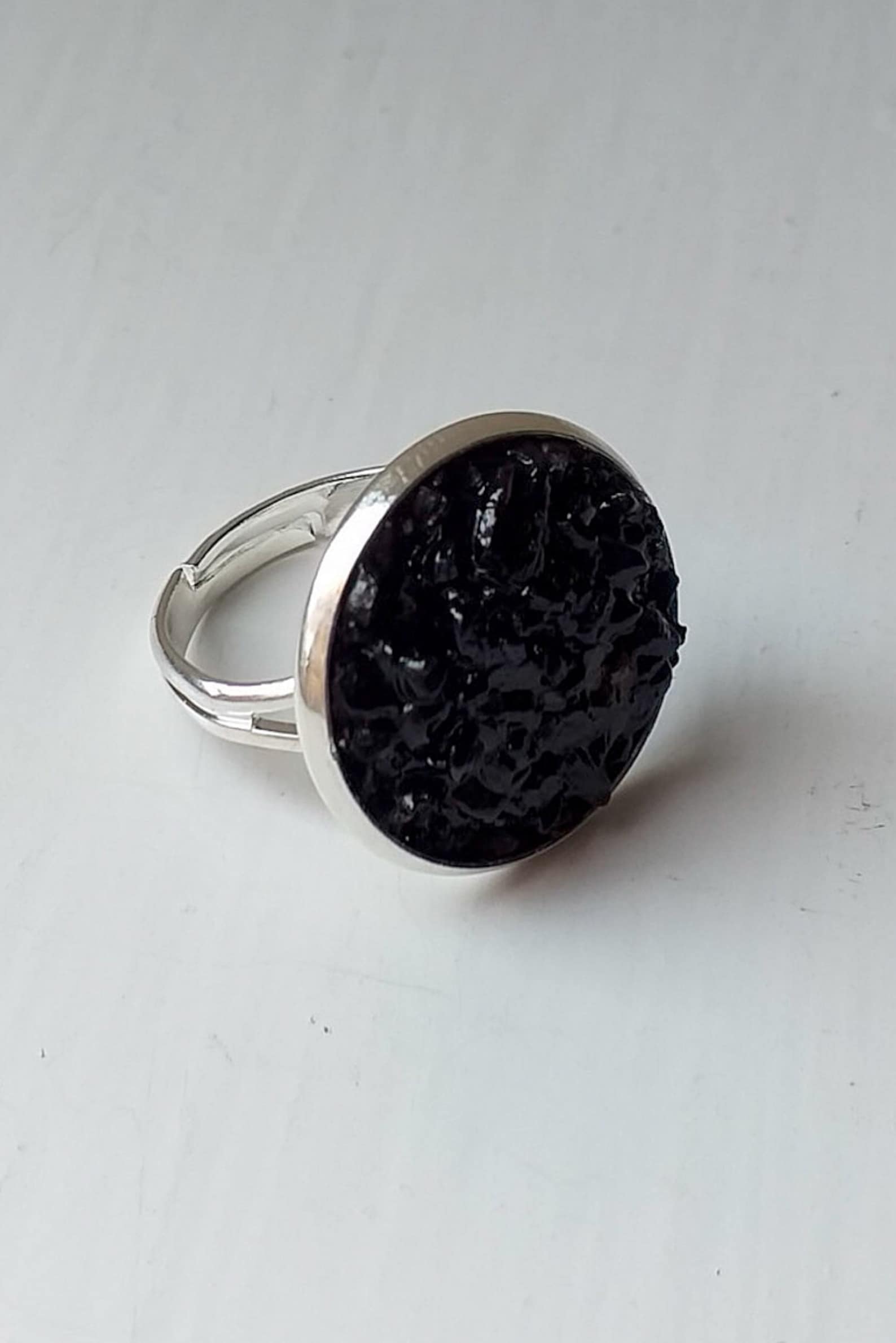 Authentic Anthracite/coal Ring Industrial Designed Coal Ring - Etsy