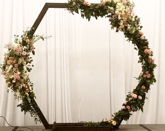 Hexagon Wedding Arch Etsy