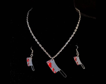 Blood Cleaver Earrings