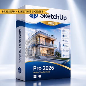 SketchUp Pro 2026 3D Modeling Software Full Version for Mac and Window | Lifetime Access - Instant Download