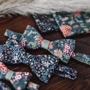 Handmade bow tie, self-tie, wedding, groom, wedding guest, father & son, children's bow tie, pocket square