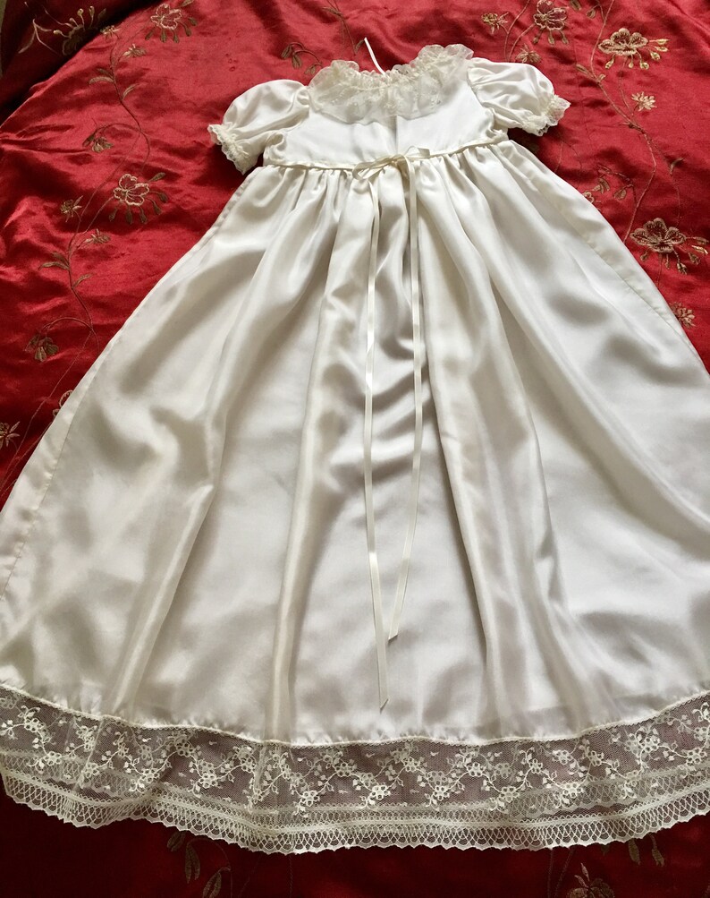 Silk Christening Gown Etsy
