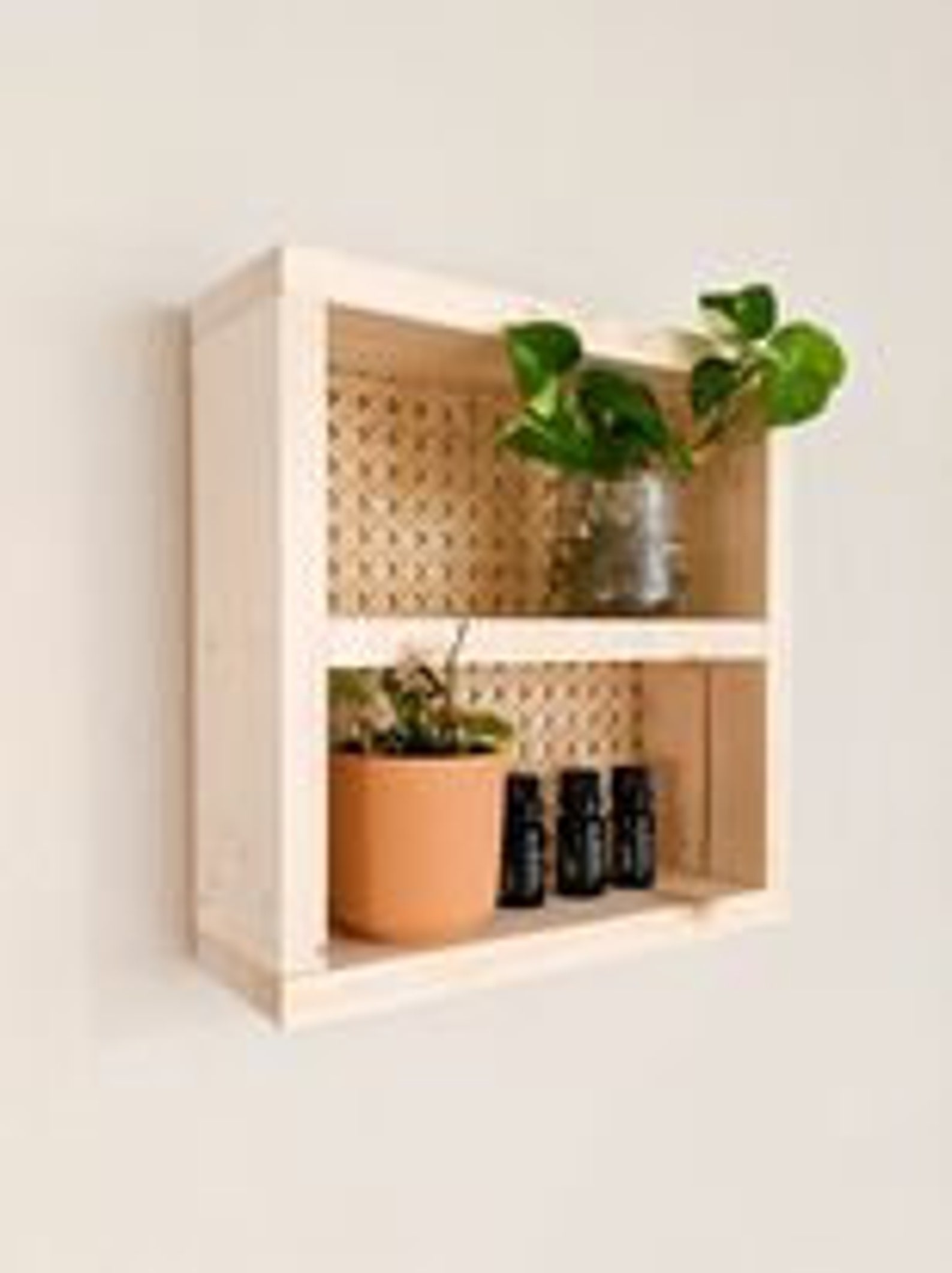 Cane Wall Shelf Wicker Shelf Unit Wall hanging Shelf system Etsy