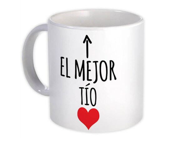 Gift Mug Grandpa Heart Love Family Spanish Espanol Christmas El Mejor Suegro
