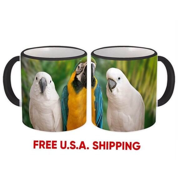 Kitchen Dining Bar Mug Bird Macaw Tropical Nature Ecology Funny Gift Parrot And Cockatoo Rudisbakery Com