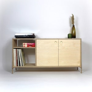 CLAPTON - Plywood Turntable And Record Stand - Vinyl Cabinet - Sideboard - Media Cabinet - Custom Sizes & Colours