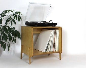 BRIXTON - Small Turntable Stand - Record Storage - Vinyl Player Cabinet - Custom Sizes & Colours