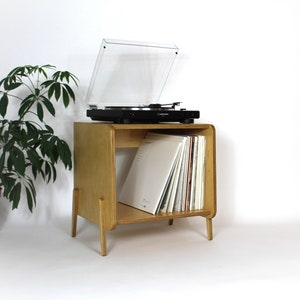 BRIXTON - Small Turntable Stand - Record Storage - Vinyl Player Cabinet - Custom Sizes & Colours