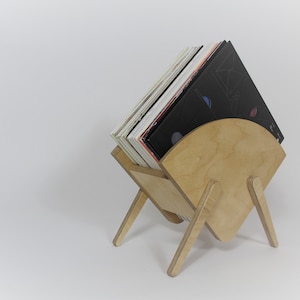 ARCHWAY - Record Holder - Plywood Vinyl Storage - LP Stand - Birch Plywood - Custom Colours