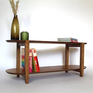 SLADE - Double Height Plywood Shelving Unit - Modern Wooden Bookshelf - Customisable Minimal Modular Storage Shelf - Bespoke Sizes & Colours