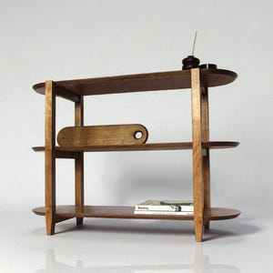 3-Tiered Plywood Shelving Unit: Modular Book & Media Storage