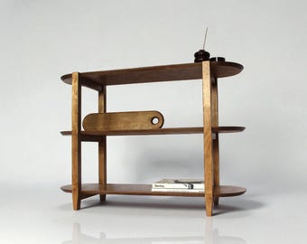 NARA - Three Tiered Shelving, Modern Bookcase, Customisable shelving