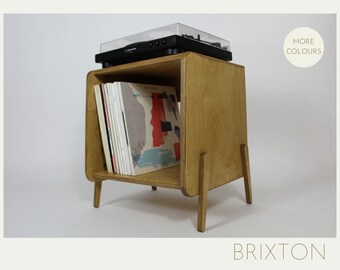 BRIXTON || Small Turntable Stand/ Record Storage/ Vinyl Cabinet || Custom Sizes/ Colours || Eco, Ethical & Sustainable