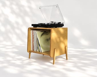 Small Turntable Stand - Record Storage - Vinyl Player Cabinet - Custom Sizes & Colours - HARAJUKU