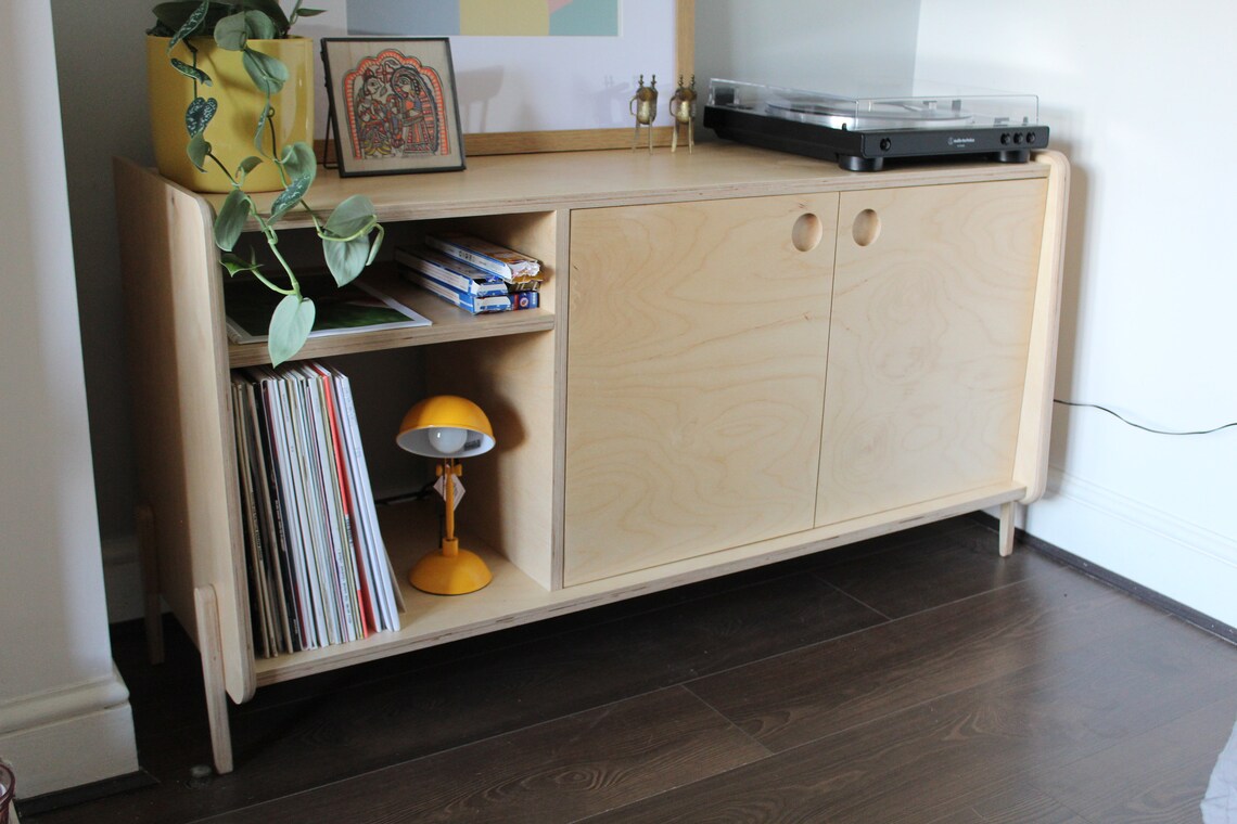 CLAPTON Plywood Turntable and Record Stand/ Record Etsy UK