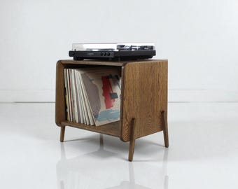 LELELINKY Supporto Per Giradischi In Bambù A 2 Livelli, Con