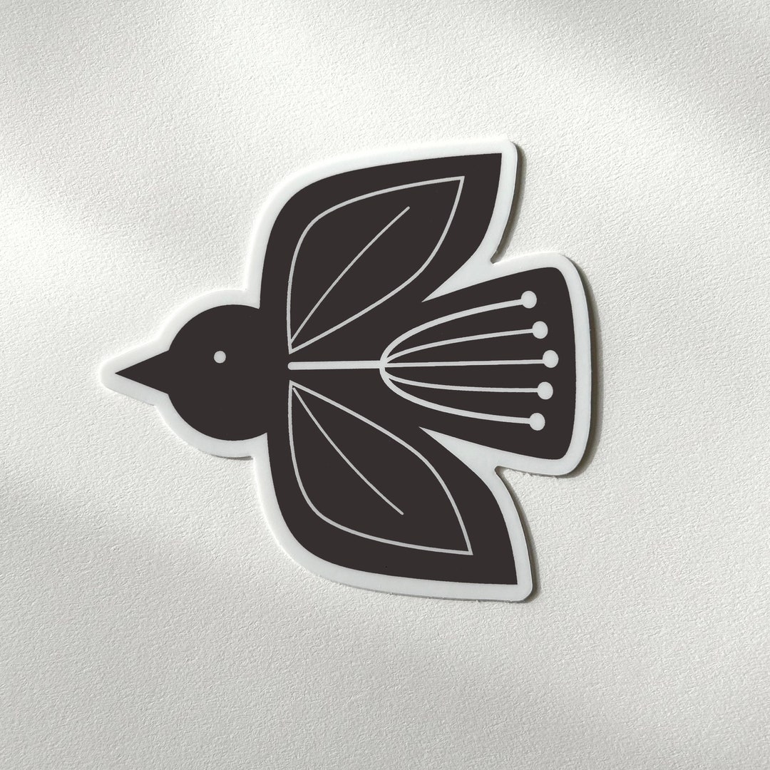 Vinyl Bird Sticker - Etsy