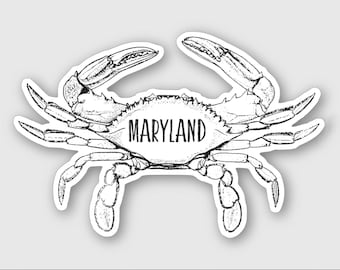 Maryland Crab Autocollant / Aimant | Maryland Gifts l Chesapeake Bay