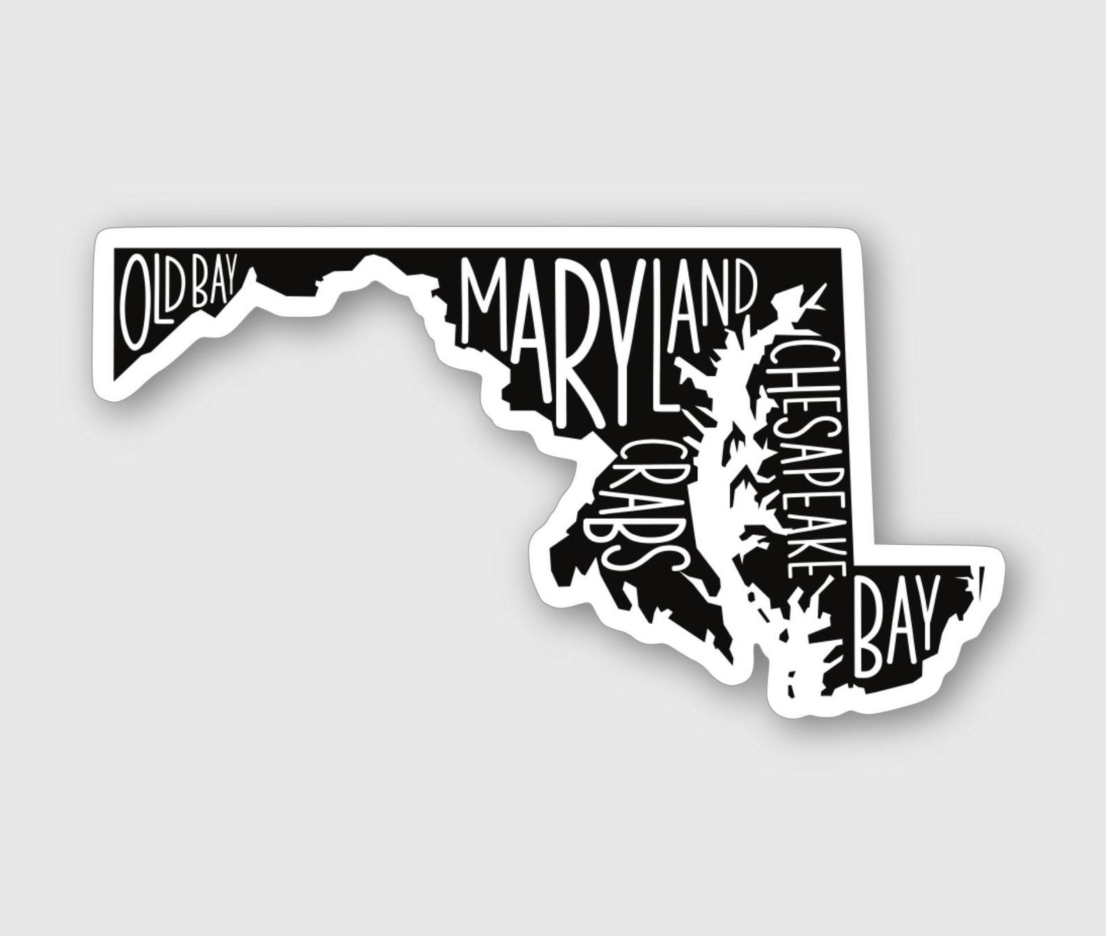Maryland State Vinyl Sticker/Decal Maryland State Decal Etsy