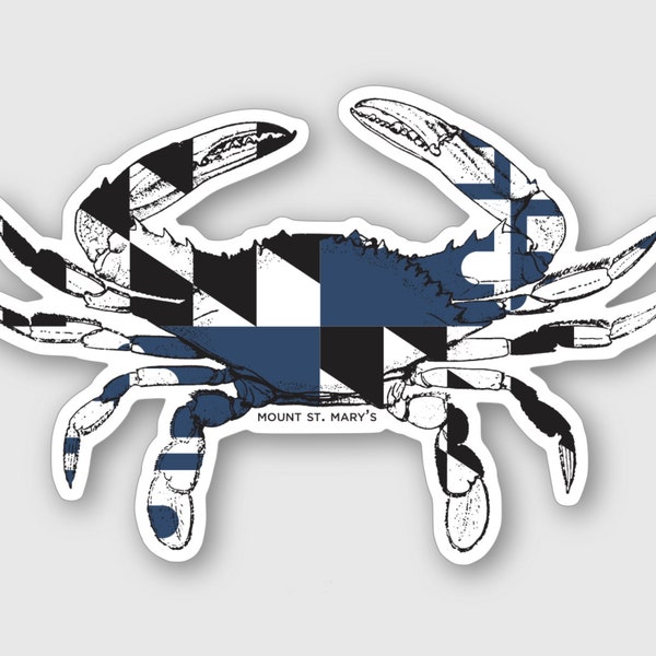 Mount St. Mary's University Sticker Magnet | Crab Sticker | Car Magnet | Laptop Decal |  Visco Sticker | Magnet