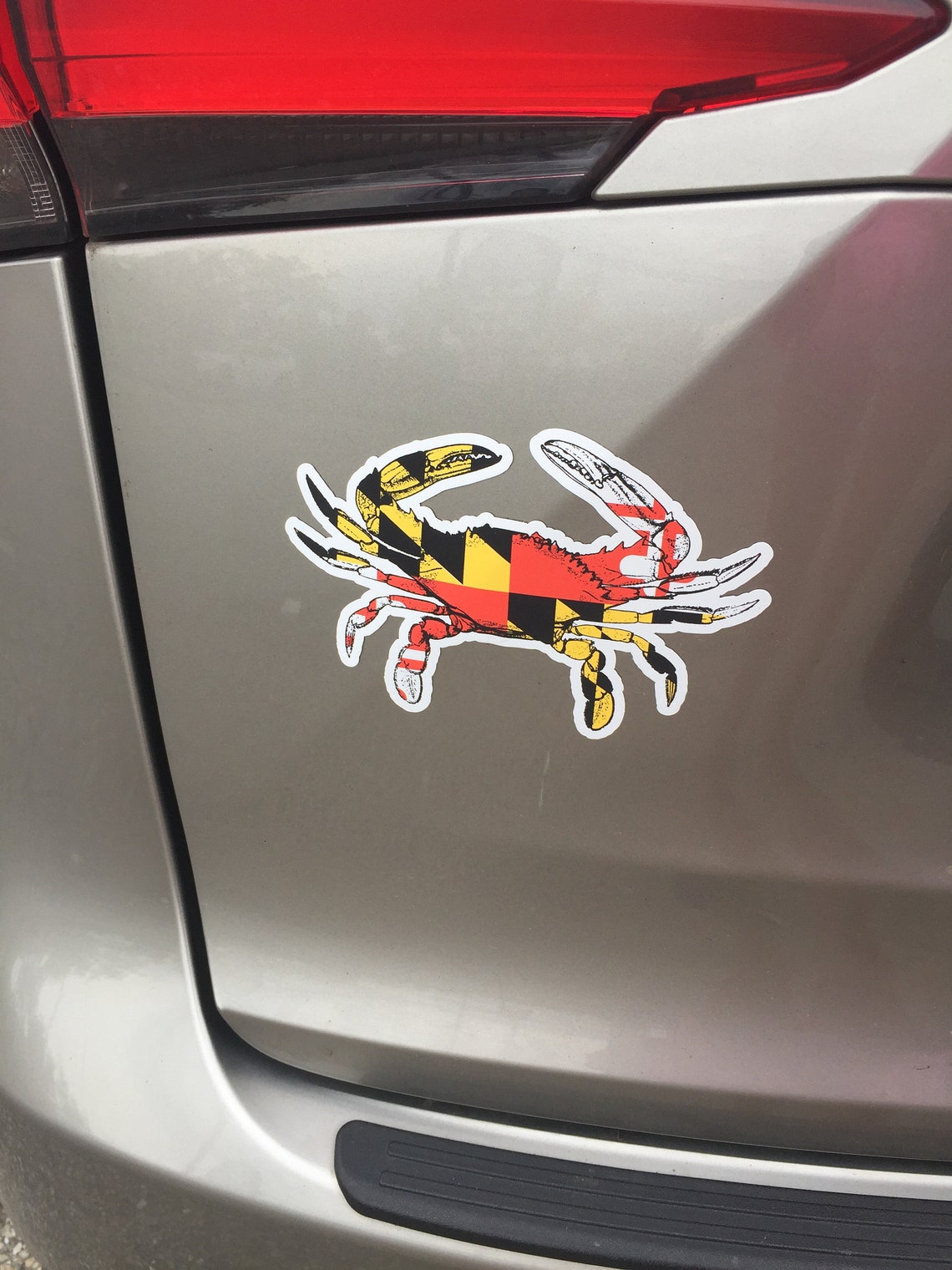 Maryland Flag Crab Sticker/magnet Maryland Blue Crab Crab - Etsy