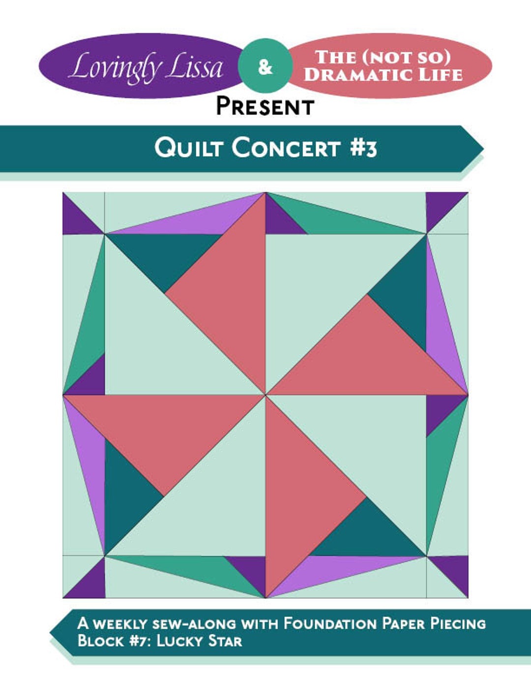Quilt Concert 2023 - Twinkle Twinkle - Lucky Star - Block 7 - PDF ...