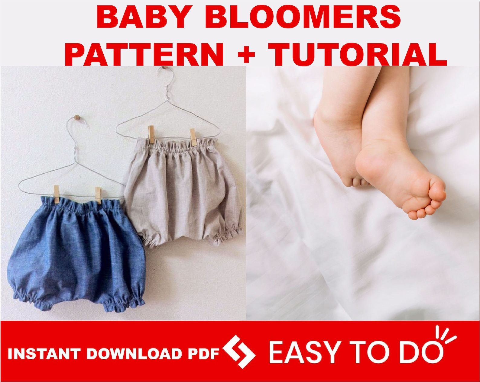 Baby Bloomers Sewing Pattern Baby Diaper Cover Pattern Etsy