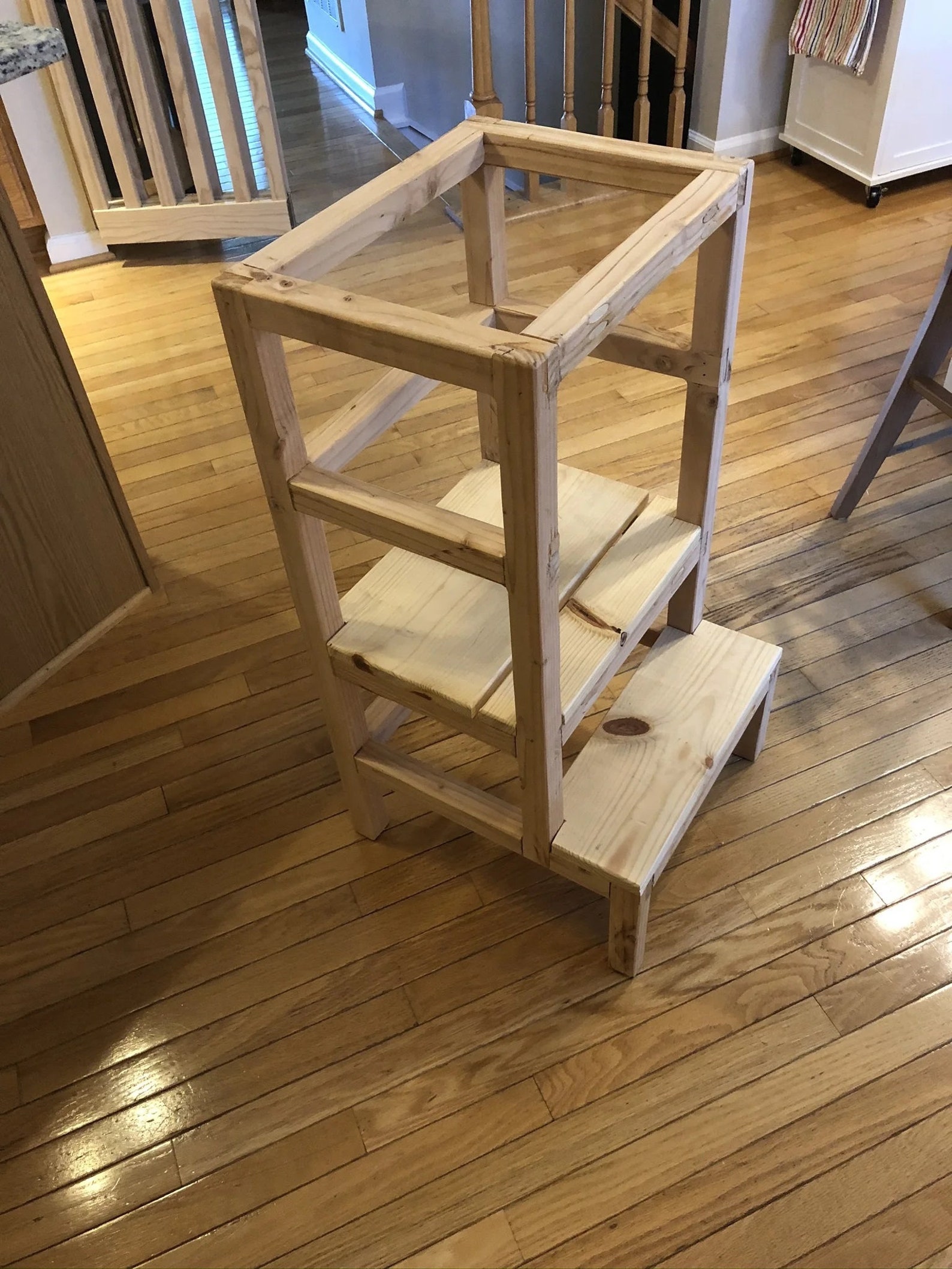 Toddler Tower Plan Wood Kitchen Stand Plan Little Chef Tower Etsy