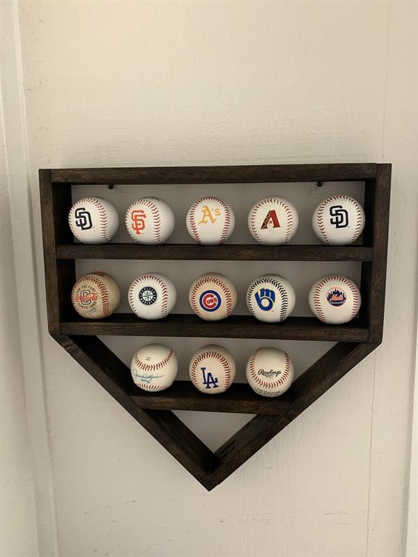 14 Baseball Display Case Plan Holder Rack Plan DIY Etsy