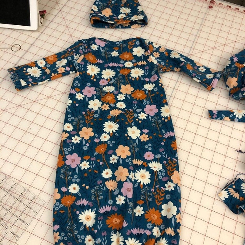 Newborn Gown Pattern Baby Sewing Pattern Gown Sewing Etsy