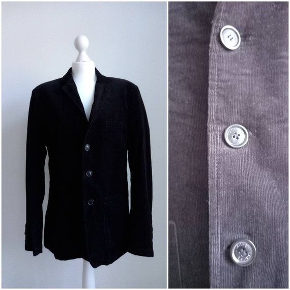 Vintage Corduroy Jacket Men Y2k Jacket 