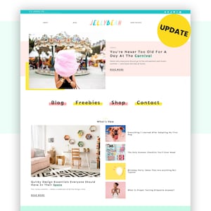 Lindo tema de Wordpress, tema Jelly Bean de Wordpress para bloggers / Blog de Wordpress responsivo, plantilla de sitio web de estilo de vida