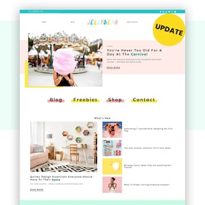 Cute Wordpress Theme, Jelly Bean Wordpress Theme for Bloggers | Responsive Wordpress Blog, Lifestyle Website Template