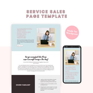 Plantillas de venta Pastel para WordPress: Formato largo, Servicios, Productos