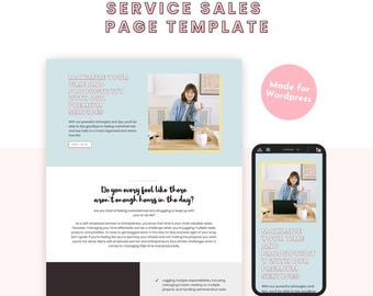 Pastel Sales Templates for Wordpress: Long-Form, Services, Products
